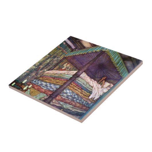 Die Prinzessin und die Pea-Keramik Fliese (Seite)