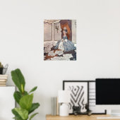 Die Prinzessin und die Zeitung von Edmund Dulac Poster (Heimbüro)