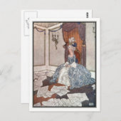 Die Prinzessin und die Zeitung von Edmund Dulac Postkarte (Vorne/Hinten)