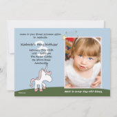 Die Prinzessin und ihr Unicorn - Einladung (Rückseite)