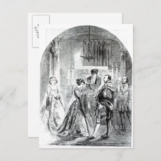 Die private Ehe von Anne Boleyn Postkarte (Vorne/Hinten)