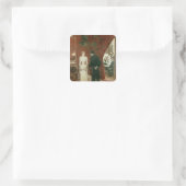 Die private Verhandlung von 1904 Quadratischer Aufkleber (Tasche)