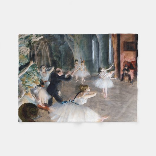 Die Probe auf der Bühne, Edgar Degas Fleecedecke (Vorderseite (Horizontal))