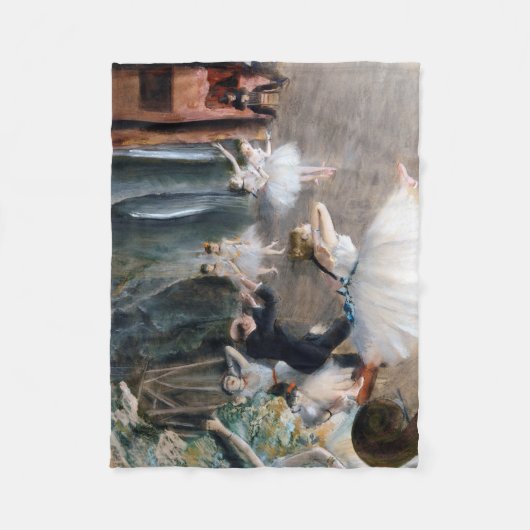 Die Probe auf der Bühne, Edgar Degas Fleecedecke (Vorderseite)