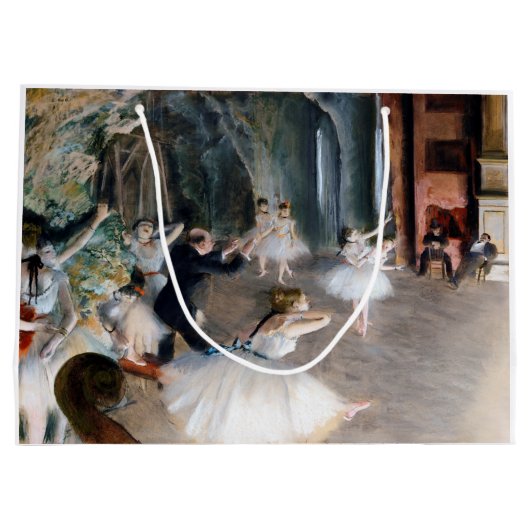 Die Probe auf der Bühne, Edgar Degas Große Geschenktüte (Rückseite)