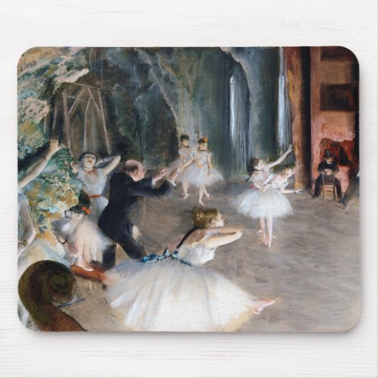 Die Probe auf der Bühne, Edgar Degas Mousepad (Vorne)