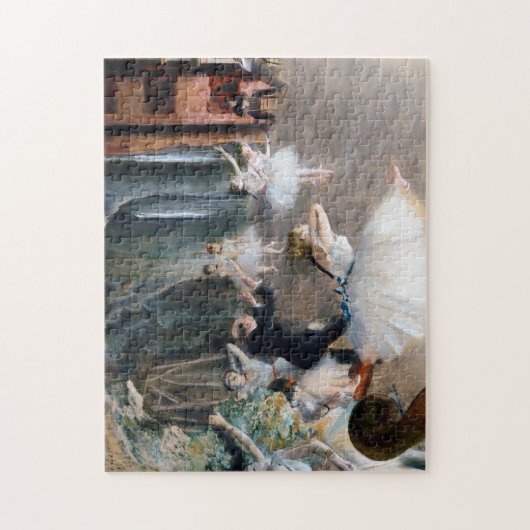 Die Probe auf der Bühne, Edgar Degas Puzzle (Vertikal)