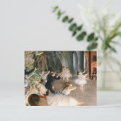Die Probe auf der Bühne von Edgar Degas Postkarte (Stehend Vorderseite)