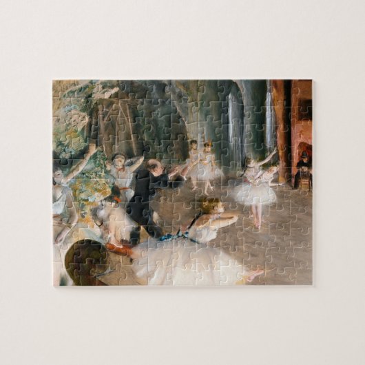 Die Probe auf der Bühne von Edgar Degas Puzzle (Horizontal)