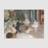 Die Probe auf der Bühne von Edgar Degas Seidenpapier (Vorderseite)