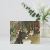 Die Probe des Balletts auf der Bühne, Degas Art Postkarte (Stehend Vorderseite)