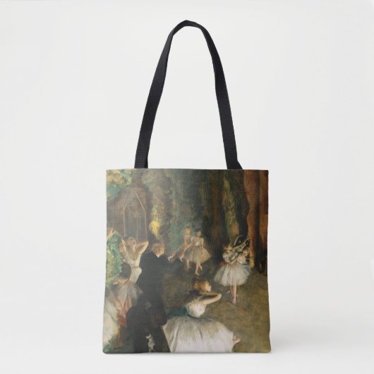 Die Probe des Balletts auf der Bühne, Degas Art Tasche (Vorderseite)