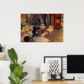 Die Probe des Balletts auf der Bühne von Degas Poster (Heimbüro)