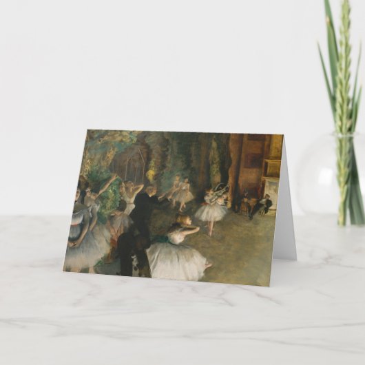 Die Probe des Balletts | Edgar Degas Karte (Vorderseite)