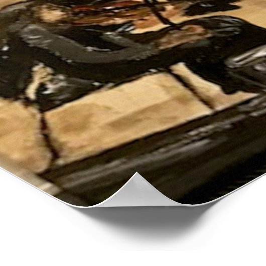 "Die Probe" in Acrylic Poster (Ecke)