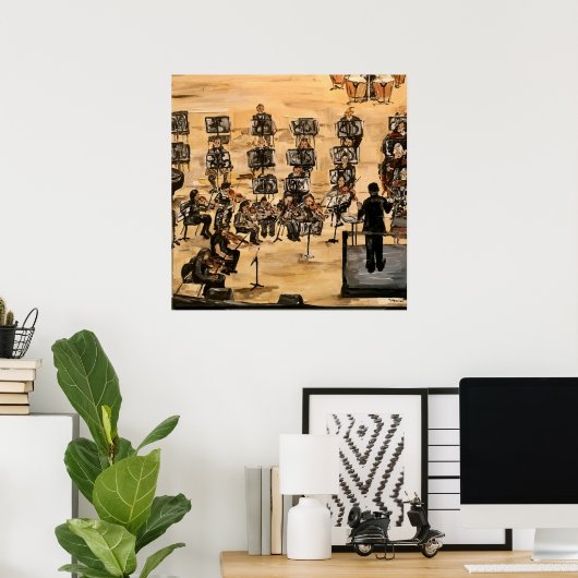 "Die Probe" in Acrylic Poster (Heimbüro)