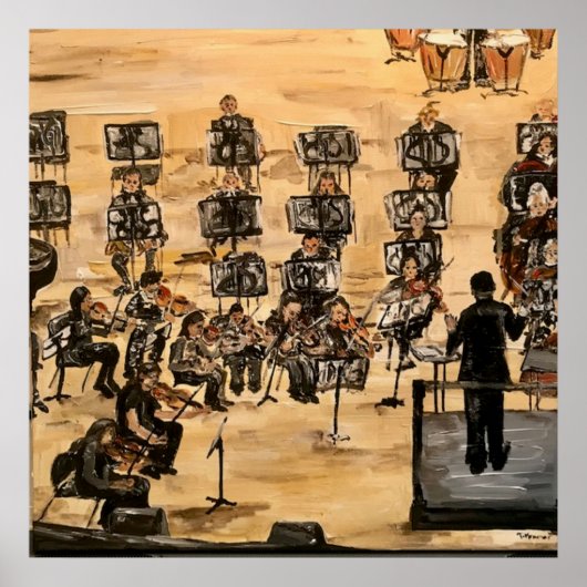 "Die Probe" in Acrylic Poster (Vorne)