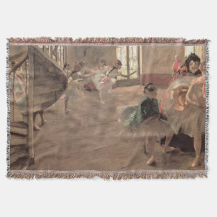 Die Probe von Edgar Degas, Vintage Ballett Kunst Decke