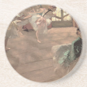 Die Probe von Edgar Degas, Vintage Ballett Kunst Getränkeuntersetzer