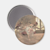 Die Probe von Edgar Degas, Vintage Ballettkunst Magnet (Vorderseite/Rückseite)