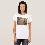 Die Probe von Edgar Degas, Vintage Ballettkunst T-Shirt (Vorne ganz)