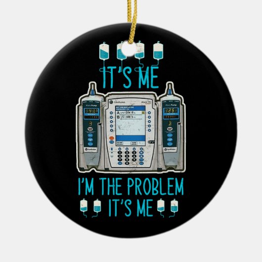 Die problematische Infusionspumpe Er i iCu Med Sur Keramik Ornament (Vorne)