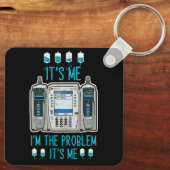 Die problematische Infusionspumpe Er i iCu Med Sur Schlüsselanhänger (Rückseite)