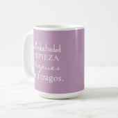 Die Produktivität beginnt nach 3 Schlucken Kaffeetasse (Vorderseite Links)