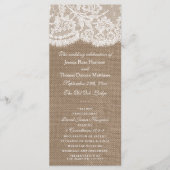 Die Programme der Sammlung Burlap & Lace Wedding (Vorderseite)