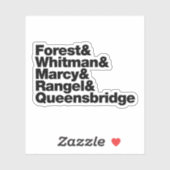 Die Projekte Aufkleber (Blatt)