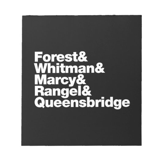 Die Projekte Notizblock (Vorderseite)