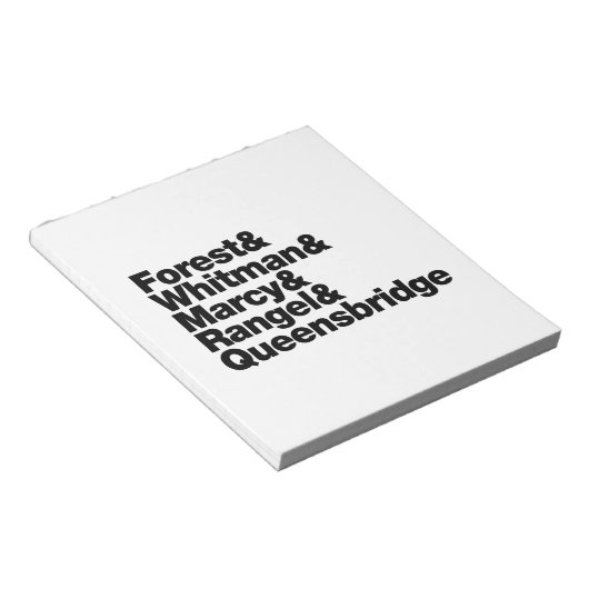 Die Projekte Notizblock (angewinkelt)