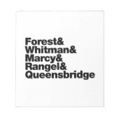 Die Projekte Notizblock (Vorderseite)