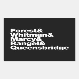 Die Projekte Rechteckiger Aufkleber