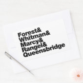 Die Projekte Rechteckiger Aufkleber (Umschlag)