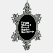 Die Projekte Schneeflocken Zinn-Ornament (Links)