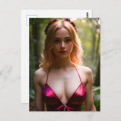 Die Prom-Girl-Postkarte Postkarte (Vorne/Hinten)