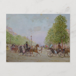 Die Promenade an den Champs-Elysees Postkarte