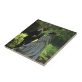 Die Promenade, auch die Trolle von Claude Monet Fliese (Seite)