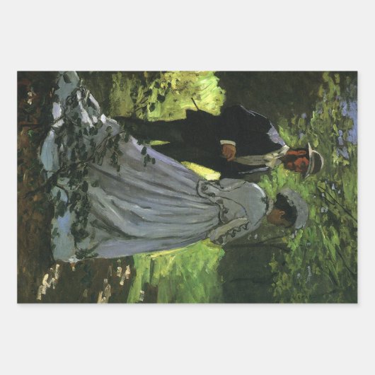 Die Promenade, auch die Trolle von Claude Monet Geschenkpapier Set (Vorderseite)