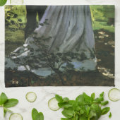 Die Promenade, auch die Trolle von Claude Monet Geschirrtuch (Gefaltet)