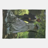 Die Promenade, auch die Trolle von Claude Monet Geschirrtuch (Horizontal)