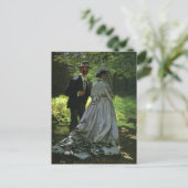 Die Promenade, auch die Trolle von Claude Monet Postkarte (Stehend Vorderseite)