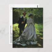 Die Promenade, auch die Trolle von Claude Monet Postkarte (Vorne/Hinten)