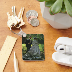 Die Promenade, auch die Trolle von Claude Monet Schlüsselanhänger