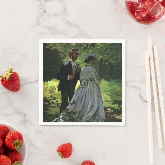 Die Promenade, auch die Trolle von Claude Monet Serviette (Beispiel)