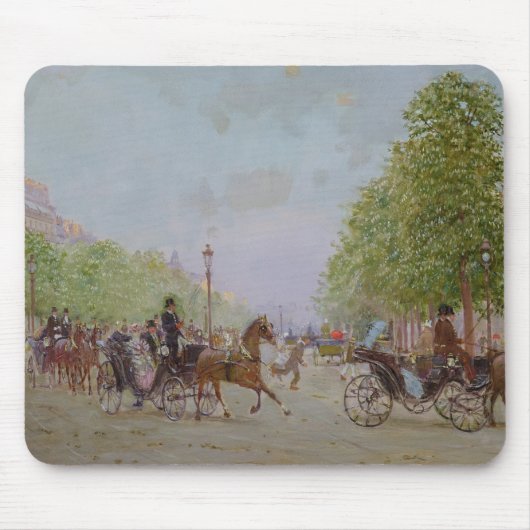 Die Promenade auf dem Champs-Elysees Mousepad (Vorne)