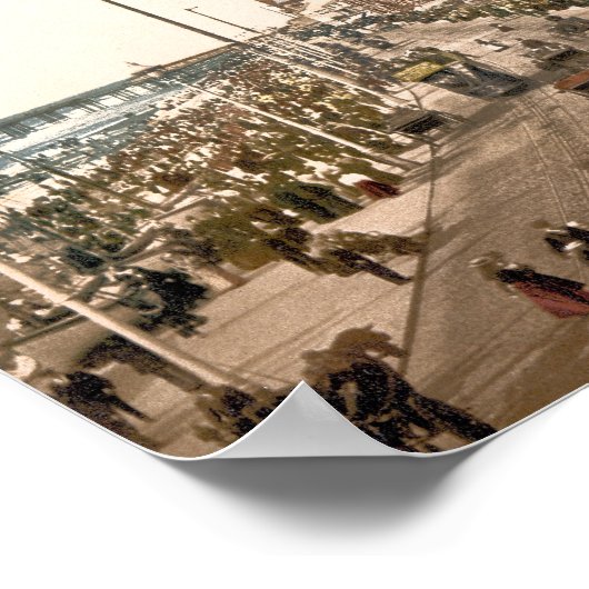 Die Promenade, Blackpool, England Poster (Ecke)