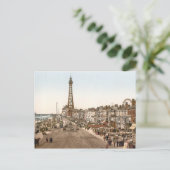 Die Promenade, Blackpool, England Postkarte (Stehend Vorderseite)