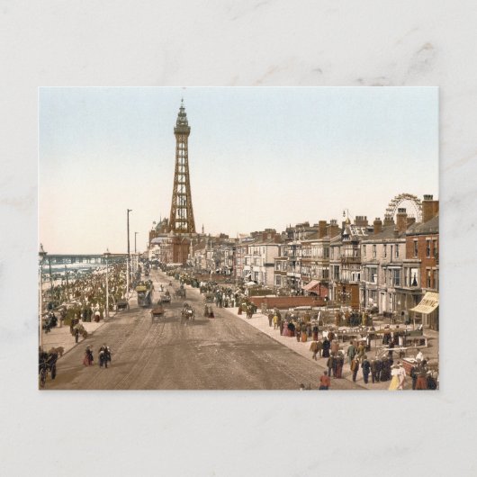 Die Promenade, Blackpool, England Postkarte (Vorderseite)